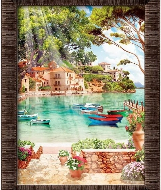 Puzzle cu ramă și lipici Bună dimineața 1000 de piese
