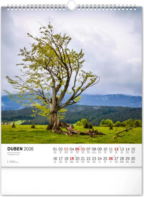 Calendar de perete Șumava 2026