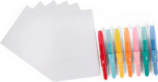 Set mare creativ de pictură cu markere suflante Stitch