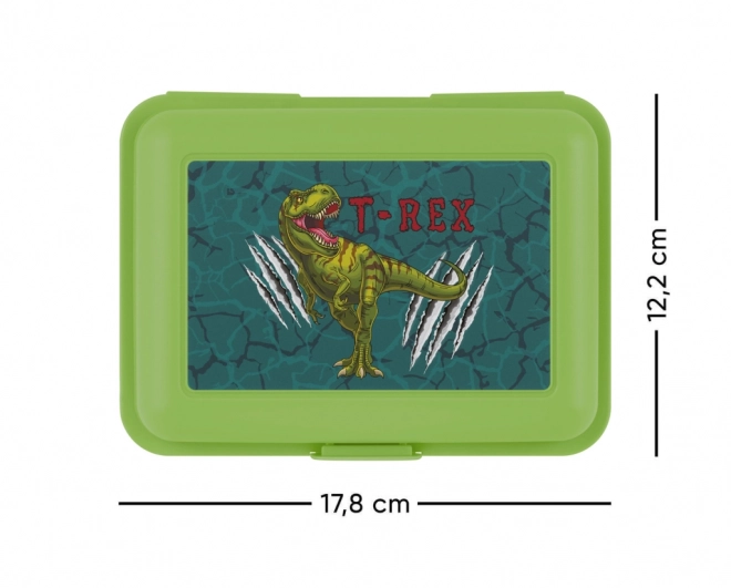 Cutie pentru gustare verde T-Rex