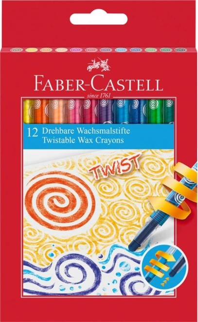 Voskovite Twist 12 culori Faber-Castell