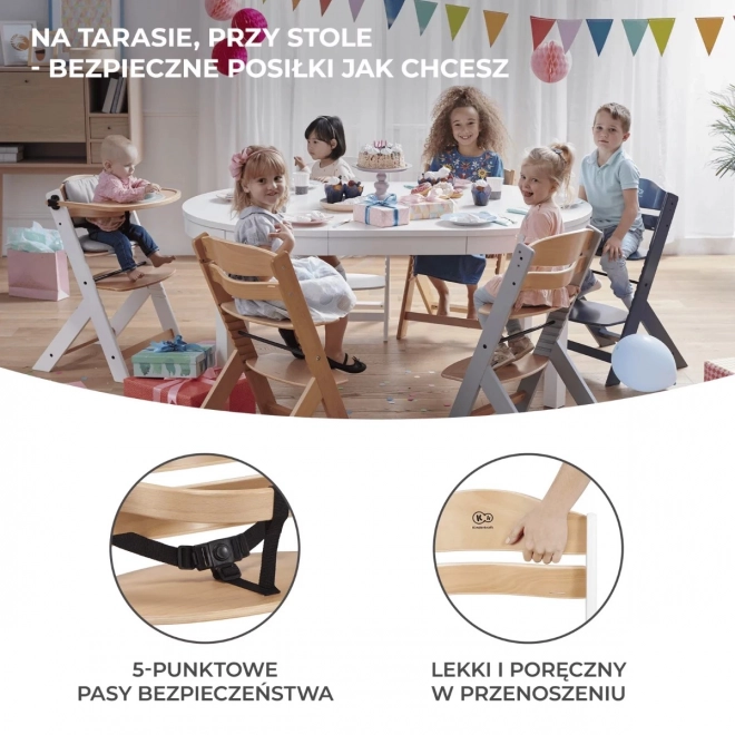 Scaun de hrănire Enock natural
