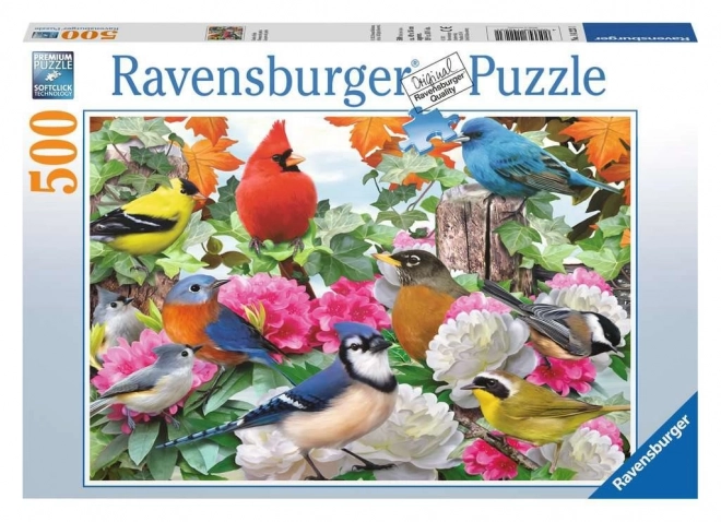 Puzzle Ravensburger Păsările Grădinii 500 Piese