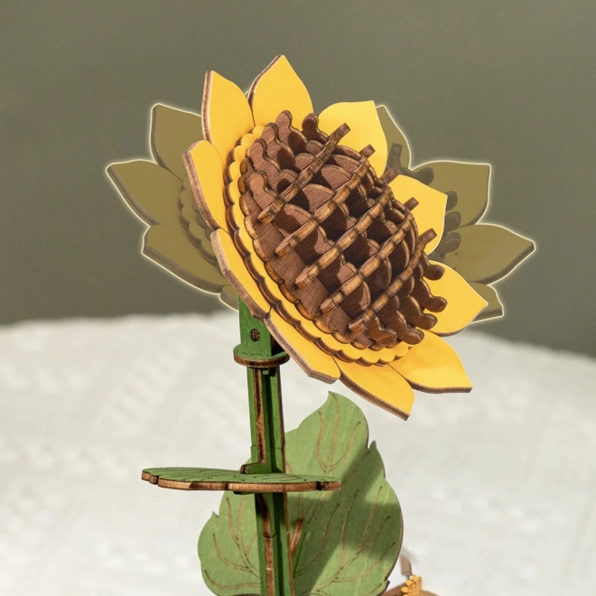 Puzzle din lemn 3D buchet de flori Rowood