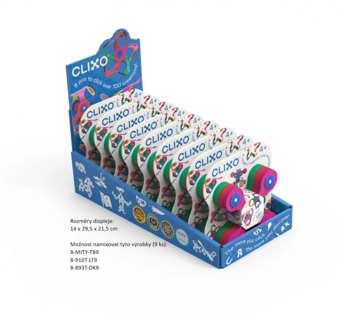 Set magnetic Clixo Designer Pack în culoare bej