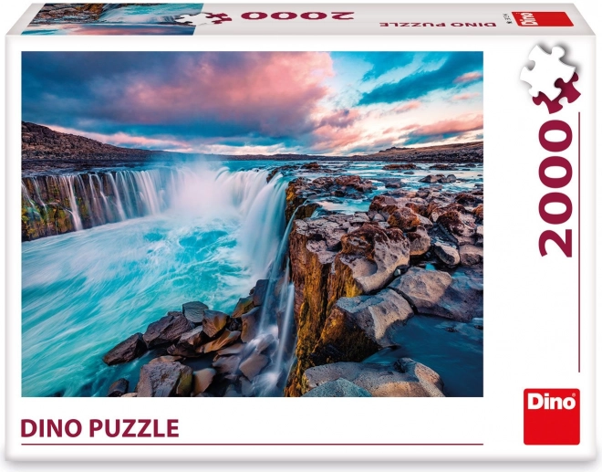 Puzzle Dino cu Cascada Selfoss 2000 de piese