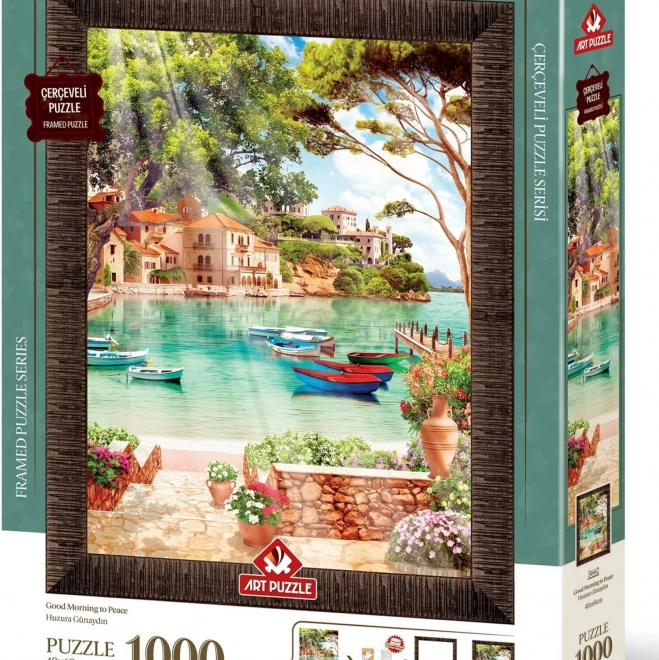 Puzzle cu ramă și lipici Bună dimineața 1000 de piese
