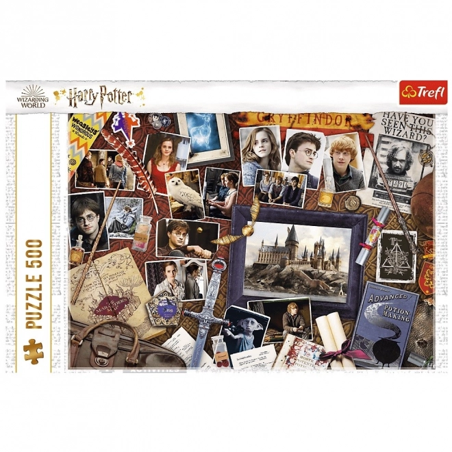 Puzzle Harry Potter Memorialele de la Hogwarts 500 piese