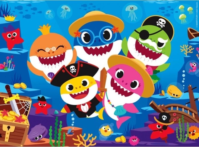 Puzzle cu pictare cu apă Water Magic: Baby Shark 15 piese