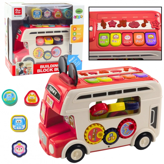 Autobuz interactiv educativ sorter roșu