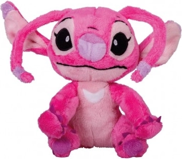 Înger de pluș așezat Stitch roz 22 cm