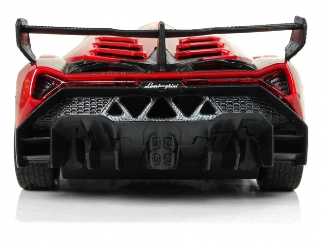 Mașină sport R/C Lamborghini Veneno roșu cu telecomandă 2.4G și lumini