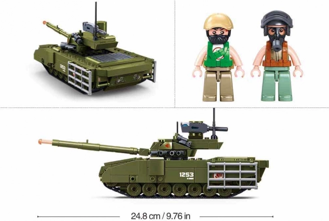 Set de Construcție Tanc Armata Sluban Army
