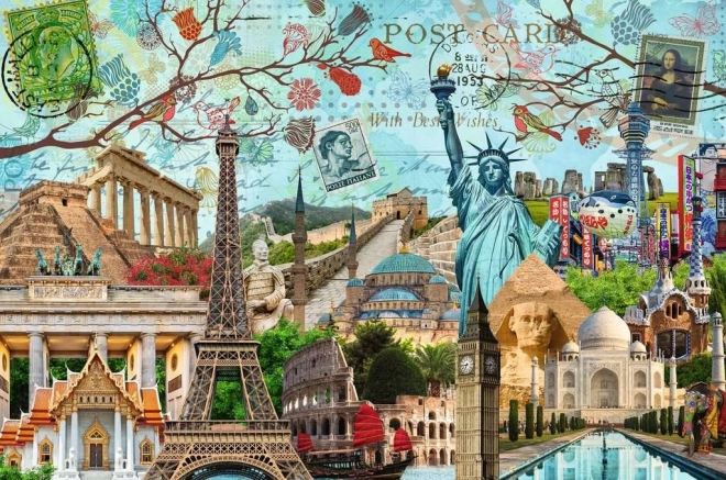 Puzzle cu peisaje RAVENSBURGER - colaj 5000 de piese