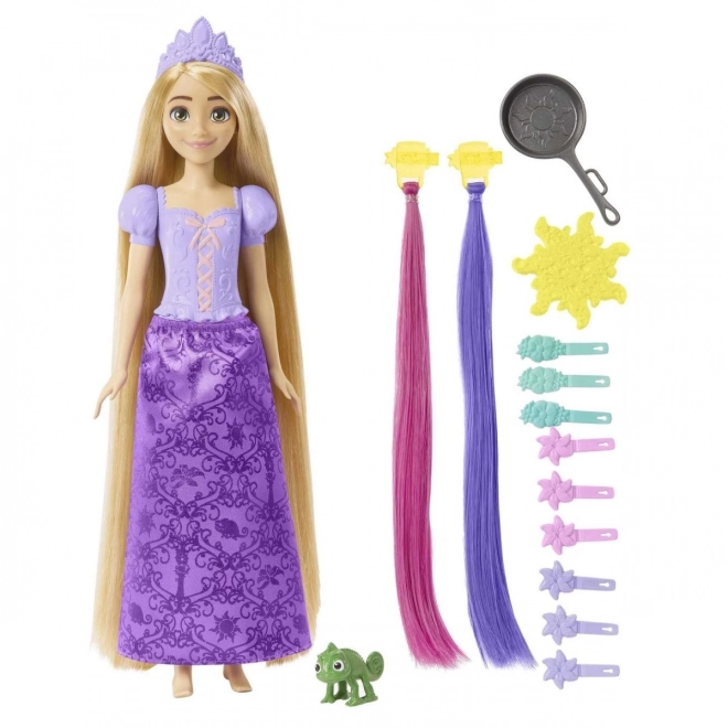 Păpușa Disney Prințesa Rapunzel cu păr de basm