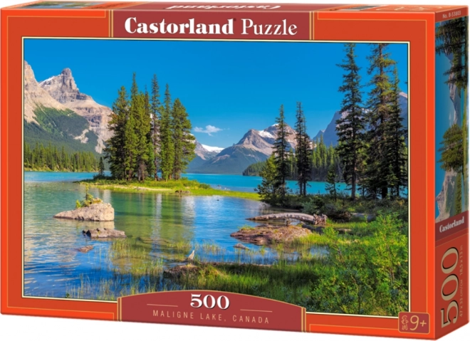 Puzzle Lacul Maligne, Canada 500 piese