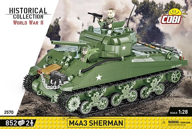 Model din blocuri Cobi M4A3 Sherman