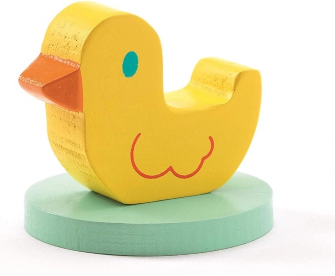 DJECO Puzzle din lemn Rățușca și prietenii 5 piese