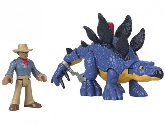 set de figurine Stegosaurus și Dr. Grant Imaginext Jurassic World