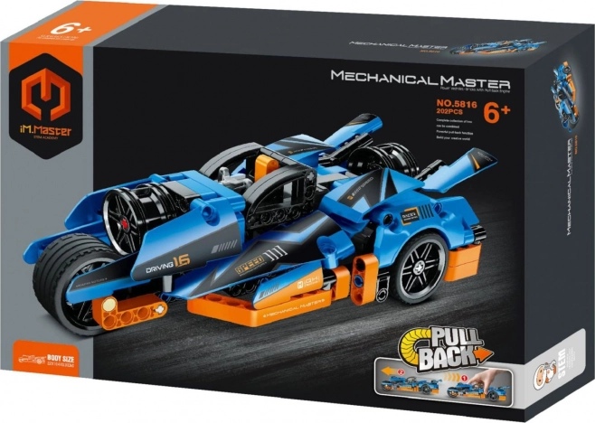 Set de construcție tricicletă cu mecanism pull-back iM.Master, 202 piese
