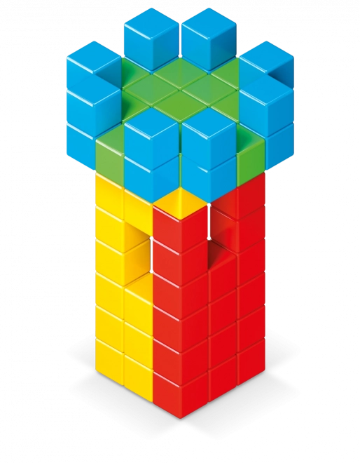 Geomag Magicube culori intense 128 piese