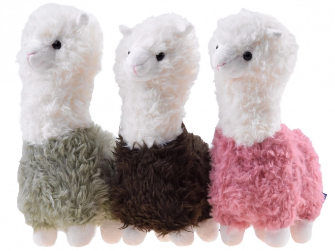 alpaca pufoasă - jucărie de pluș 28 cm – maro