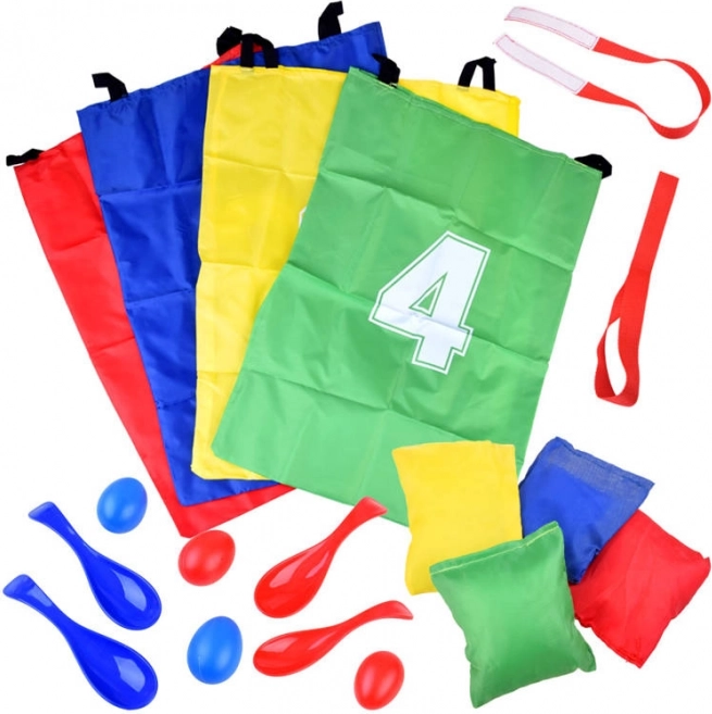 Kinderparty saci pentru sărit și linguri cu ouă