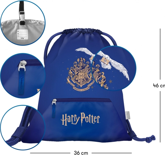 Baagl set școlar Airy Hogwarts Hedwig: rucsac, penar, săculeț