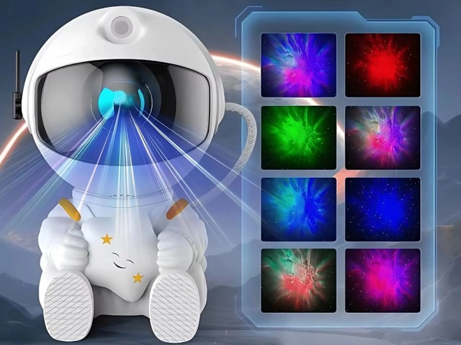 Proiector LED Astronaut cu Lumină de Noapte