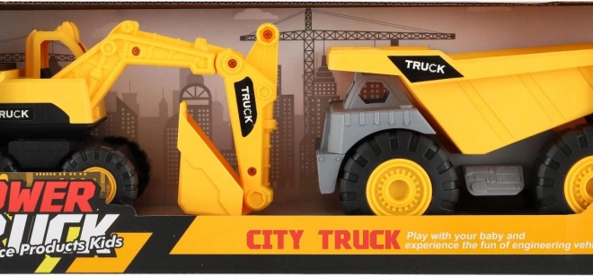 Mașini de construcție 2 buc plastic 18 cm