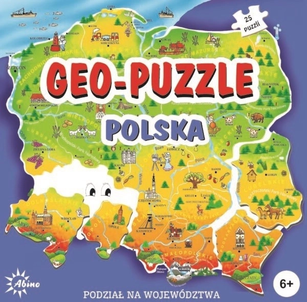 Puzzle geografic Polonia