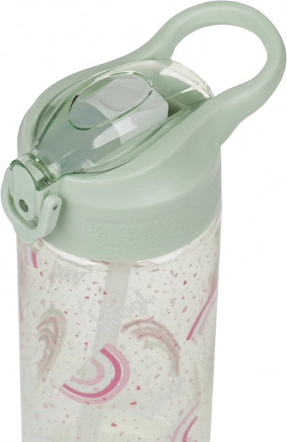 Sticlă Tritan pentru băut cu pai Curcubeu 500 ml