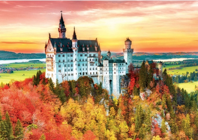 Puzzle Toamnă la Neuschwanstein 1500 de piese