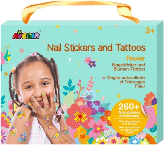 Autocolante și tatuaje pentru unghii - Flori