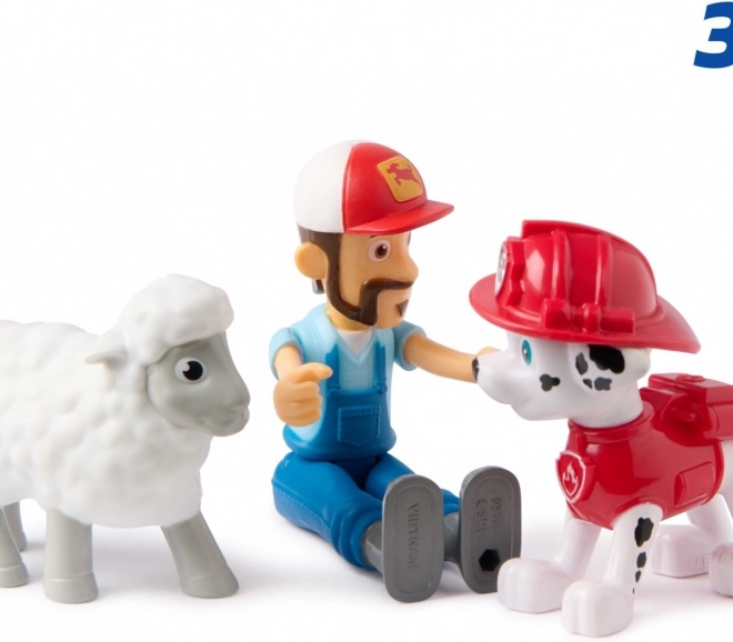 Set figurine Marshall și Fermierul Al - Patrula Cățelușilor