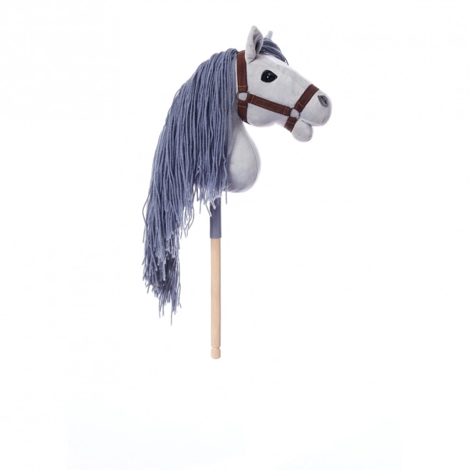 Cal pe băț Hobby Horse HoppiHorse ediție sport A3 gri