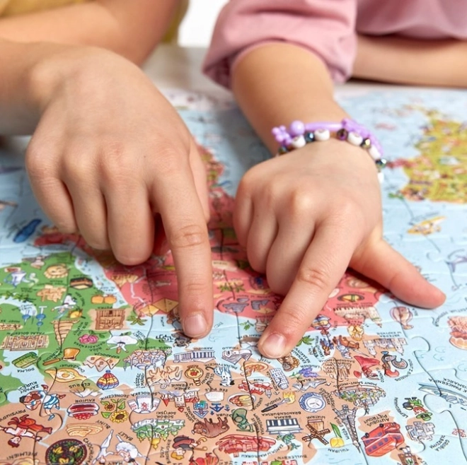Puzzle exploratorilor - Harta lumii