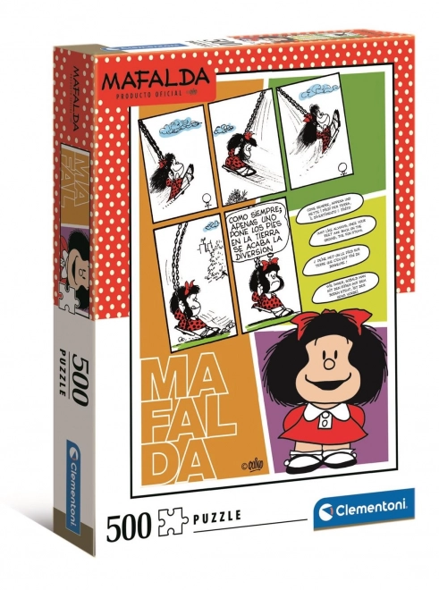 Puzzle Clementoni Mafalda pe leagăn 500 piese