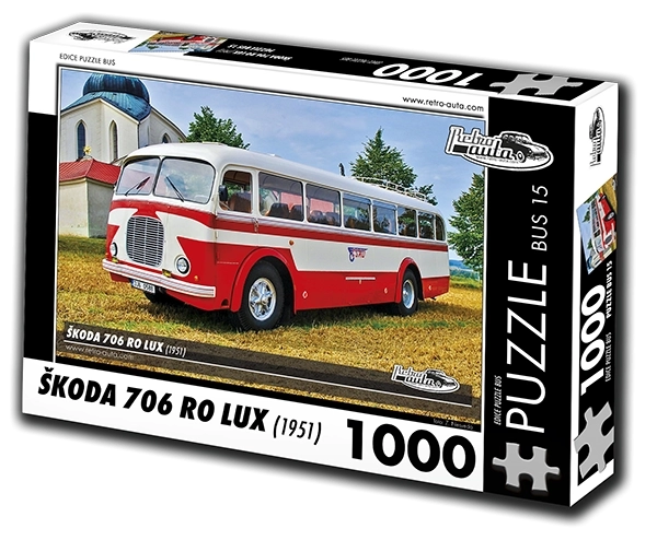 Puzzle autobuz retro Škoda 706 RO LUX