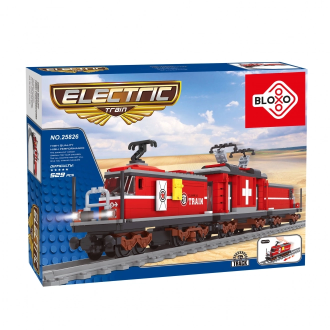 Set tren electric cu șine din 529 piese