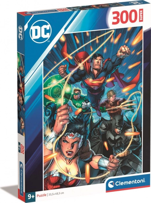 Puzzle 300 piese - DC Comics Liga Justiției Clementoni