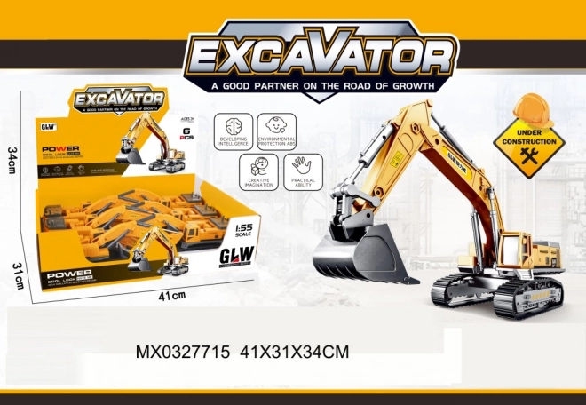 Excavator în miniatură pentru copii