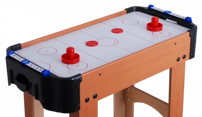 Cymbergaj copii Air Hockey imitație lemn cu masă din MDF și ventilatoare