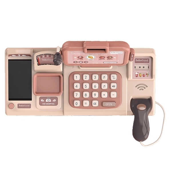 Casă de marcat copii cu scaner, cântar și microfon