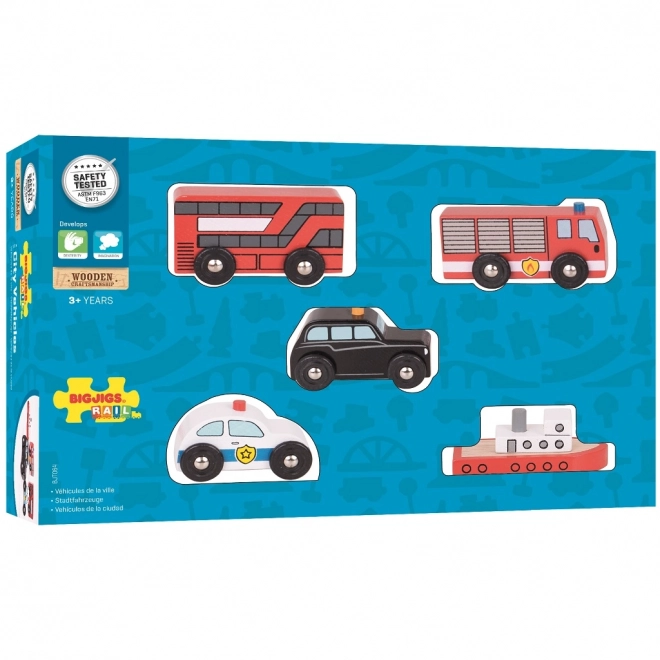 Set vehicule de oraș Bigjigs Rail