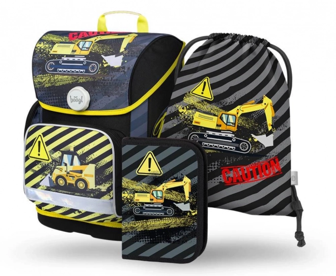 Set școlar Ergo BAAGL cu ghiozdan, penar, sac