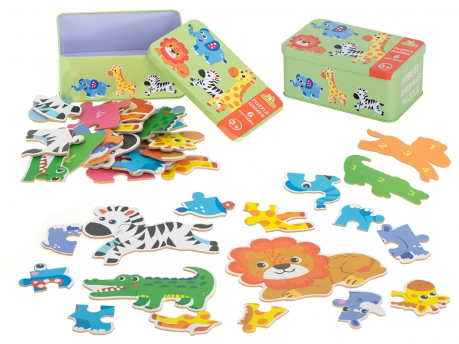 Puzzle safari pentru copii, 25 piese