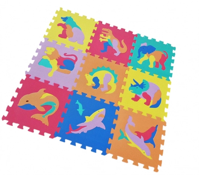 Puzzle spumă animăluțe 9 piese