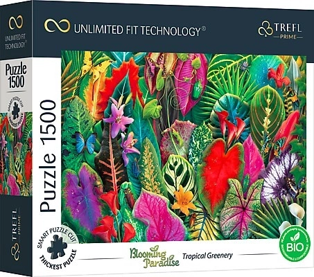 puzzle Trefl blooming paradise: tropică verdeață 1500 piese