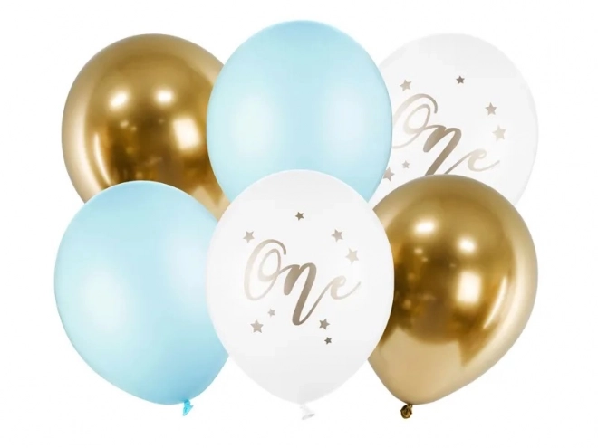 Balon aniversar pastel albastru deschis